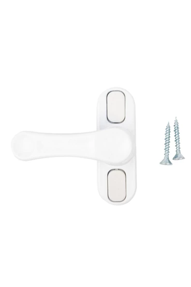 Pandogo Pencere Kilidi 3 Adet Çekmeli Kapı Ve Pencere Emniyet Aparatı Güvenlik Ürünü Kilit Beyaz ürün görseli 1