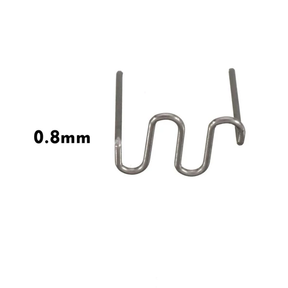 500 Adet 0.8mm Tampon Plastik Parça Tamir İçin Zımba Teli - 4