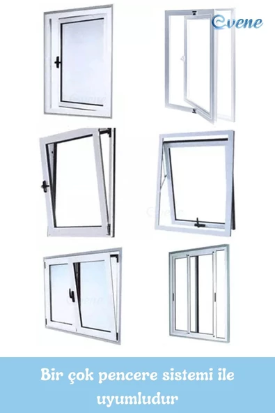 Evene Beyaz Pencere Emniyet Kilidi Çocuk Hırsız Kilidi Halatlı Pvc 4 Adet - Resim 7