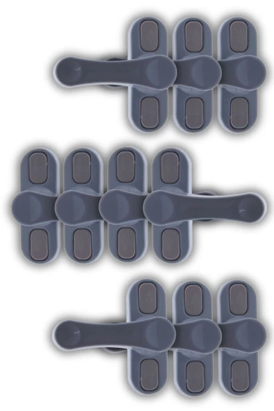 Viselia Pencere Kilidi Pimapen Kilidi Pencere Çocuk Kilidi Pencere Emniyet Kilidi Gri 10 Adet ürün görseli 1