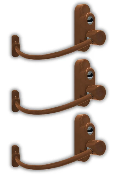 Viselia Anahtarlı Çelik Halatlı Pencere Çocuk Kilidi Çocuk Emniyet Kilidi 3 Adet Açık Kahve ürün görseli 1