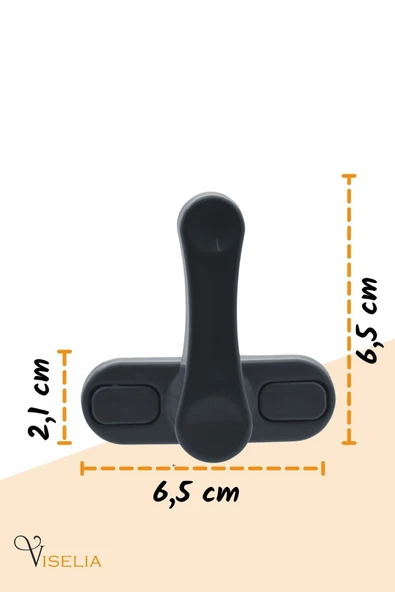 Viselia Pencere Kilidi Pimapen Kilidi Pencere Çocuk Kilidi Pencere Emniyet Kilidi Antrasit 3 Adet - Resim 2