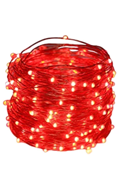 Viselia Peri Led Çok Amaçlı Dekoratif Aydınlatma 3 Metre Piller Dahil Şerit Parti Işığı Kırmızı Renk