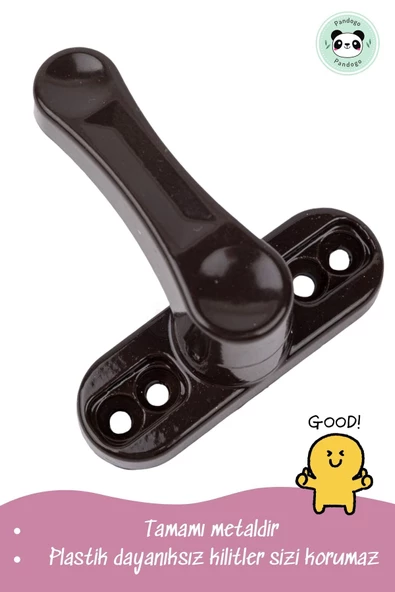 Pandogo Pencere Emniyet Kilidi Bebek ve Çocuk Güvenliği İçin Tasarlanmış Pimapen Pencere Kilidi 4 Adet - Resim 3