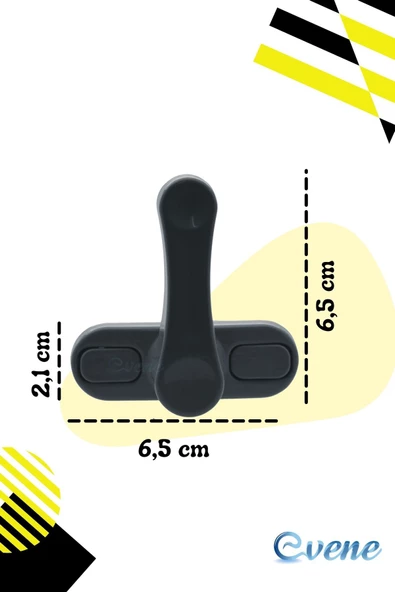 Evene Pimapen Kapı Kilidi Pimapen Pencere Kilidi Pencere Emniyet Kilidi Mandallı Kilit 3 Adet Antrasit - Resim 2