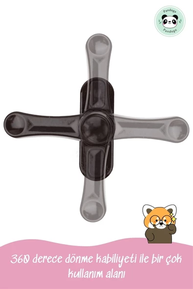 Pandogo Pencere Kilidi 10 Adet Kapı Ve Pencere Emniyet Aparatı Güvenlik Ürünü Kilit Siyah - Resim 5