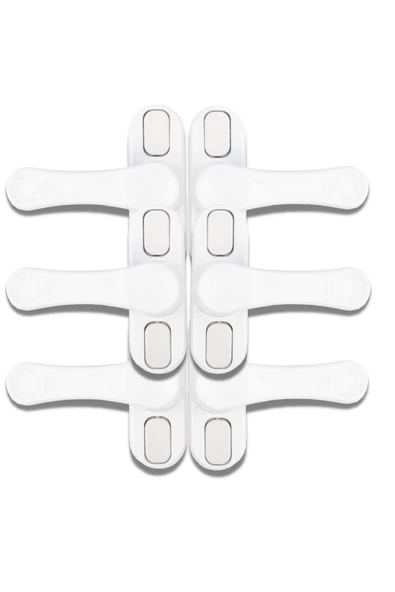 Evene Pimapen Kapı Kilidi Pimapen Pencere Kilidi Pencere Emniyet Kilidi Mandallı Kilit 6 Adet Beyaz ürün görseli 1