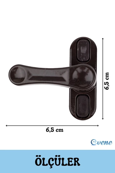 Evene Pencere Çocuk Kilit Pencere Kilidi Cam Kilidi Emniyet Çocuk Kilit Kapı Mandalı 3 Adet Koyu Kahve - Resim 2