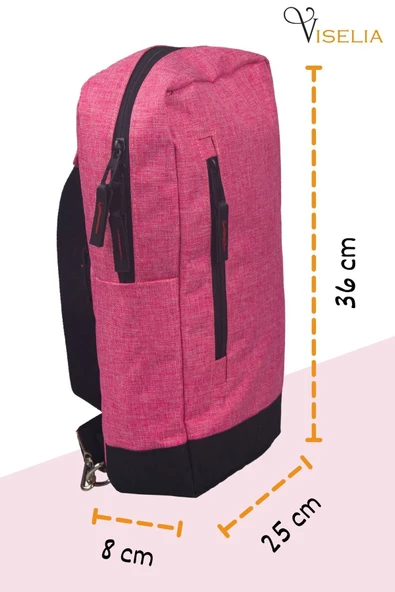 Viselia Göğüs Omuz Çantası Sırt Çantası Usb Girişli Su Geçirmez Çanta - 2