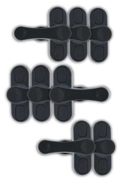 Viselia Pencere Kilidi Pimapen Kilidi Pencere Çocuk Kilidi Pencere Emniyet Kilidi Antrasit 8 Adet ürün görseli 1