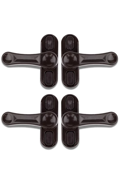 Evene Koyu Kahverengi Pencere Emniyet Kilidi 4 Adet Çocuk Hırsız Kilidi Çekmeli Metal Kilit ürün görseli 1