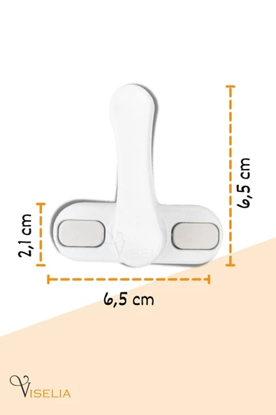 Viselia Pvc Emniyet Kilidi Pimapen Kilidi Çocuk Çekmeli Metal Kilit - Resim 2