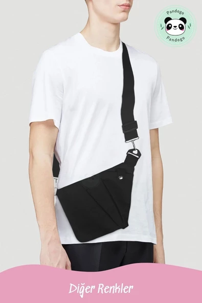 Pandogo Çapraz Çanta Kırmızı Omuz Çantası 3 Cepli - 7