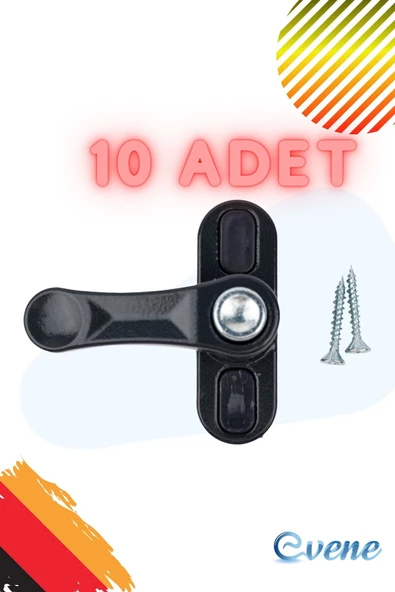 Evene Pimapen Kapı Kilidi Pimapen Pencere Kilidi Pencere Emniyet Kilidi Düğmeli Kilit 10 Adet Antrasit ürün görseli 1