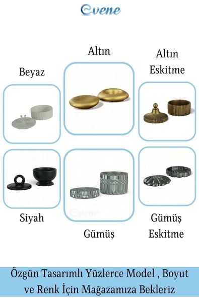 Evene Dekoratif Kapaklı Kutu Çok Amaçlı Kutu Takı Kutusu Altın Eskitme Renk Model 15 - 5