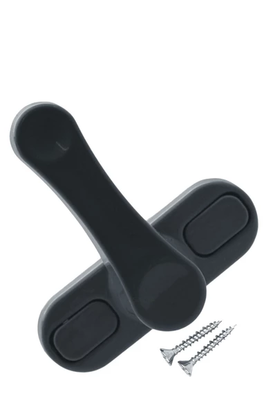 Viselia Antrasit Pencere Emniyet Kilidi Çocuk Hırsız Kilidi Çekmeli Metal Kilit ürün görseli 1