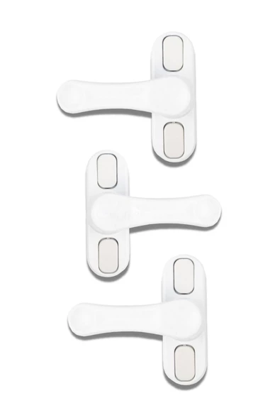 Evene Pimapen Kapı Kilidi Pimapen Pencere Kilidi Pencere Emniyet Kilidi Mandallı Kilit 3 Adet Beyaz ürün görseli 1