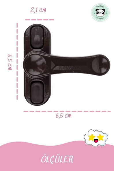 Pandogo Pencere Emniyet Kilidi Bebek ve Çocuk Güvenliği İçin Tasarlanmış Pimapen Pencere Kilidi 4 Adet - Resim 2