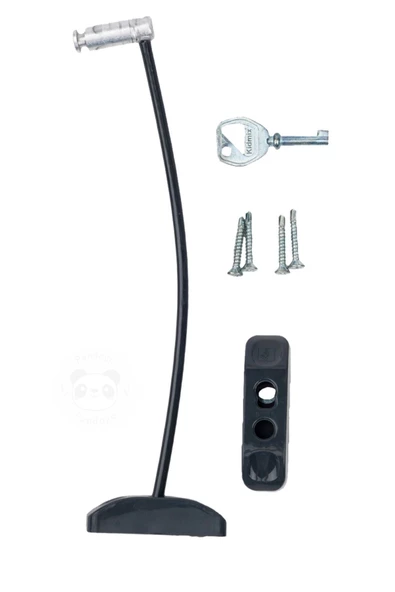 Pandogo Pencere Kilidi 1 Adet Antrasit Kapı Ve Pencere Emniyet Aparatı Güvenlik Ürünü Kilit ürün görseli 1