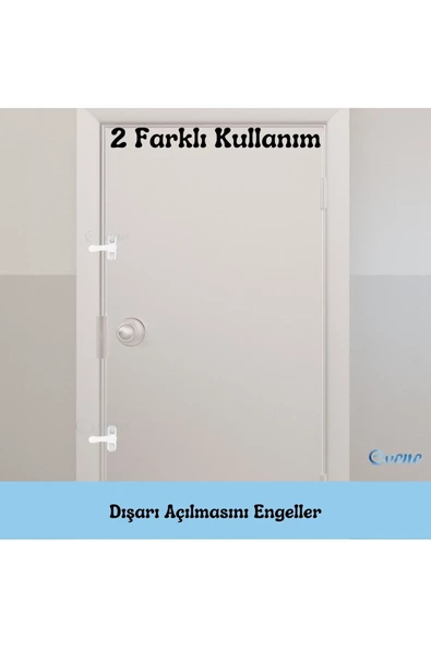 Evene Antrasit Pencere Emniyet Kilidi Çocuk Hırsız Kilidi Çekmeli Metal Kilit 1 Adet - Resim 5