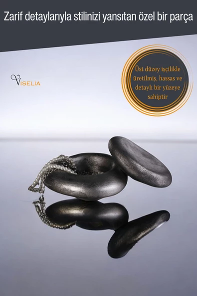 Viselia Takı Kutusu Takı Organizer Kapaklı Kutu Takı Düzenleyici Gümüş Eskitme Renk Model 2 - 5