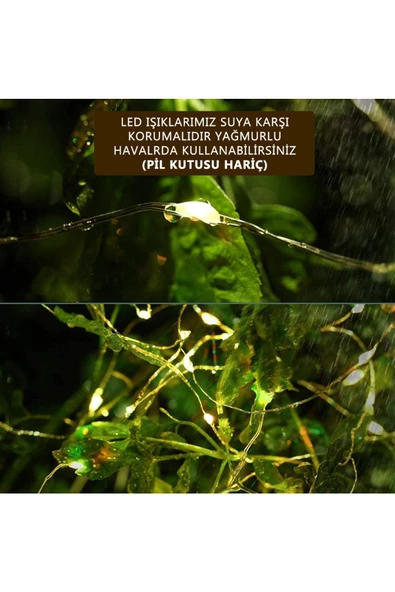 Evene Led Işık Led Şerit Peri Led Işık Dekoratif Aydınlatma Peri Led 5 Metre Gün Işığı 6 Adet - 7