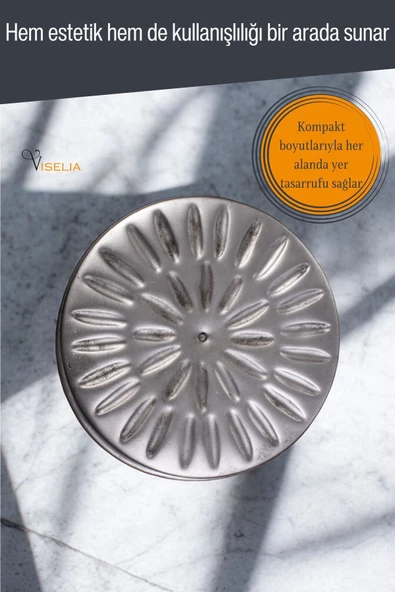 Viselia Takı Kutusu Takı Organizer Kapaklı Kutu Takı Düzenleyici Gümüş Eskitme Renk Model 15 - Resim 4