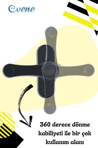 Evene Pimapen Kapı Kilidi Pimapen Pencere Kilidi Pencere Emniyet Kilidi Mandallı Kilit 3 Adet Antrasit - Resim 5