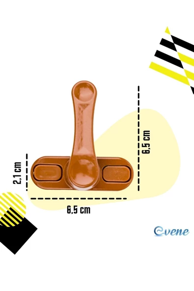 Evene Açık Kahverengi Pencere Emniyet Kilidi 8 Adet Çocuk Hırsız Kilidi Çekmeli Metal Kilit - Resim 2