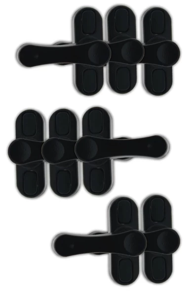 Viselia Pencere Kilidi Pimapen Kilidi Pencere Çocuk Kilidi Pencere Emniyet Kilidi Siyah 8 Adet ürün görseli 1