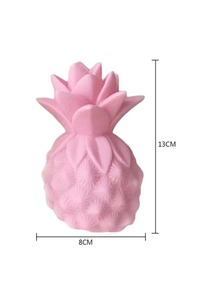 Evene Ananas Hediyelik Lamba Led Işıklı Dekoratif Gece Bebek Çocuk Odası Masa Lambası - 3