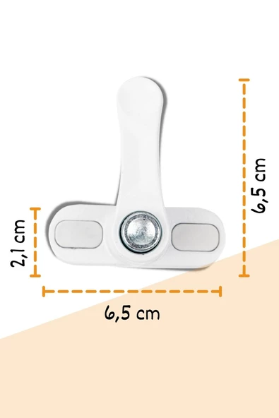 Viselia Pencere Emniyet Kilidi 6 Adet Güvenlik Düğmeli Metal Kilit - Resim 2