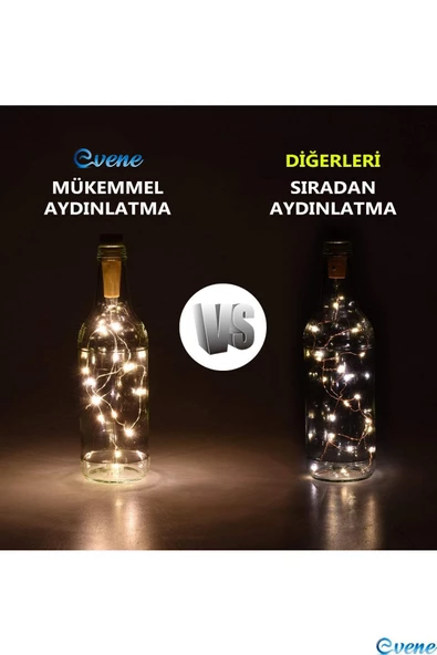 Evene Led Işık Led Şerit Peri Led Işık Dekoratif Aydınlatma Peri Led Mantar Led 1 Metre - 6