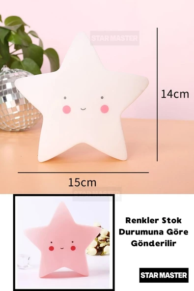 Star Master Sevimli Yıldız Led Lamba Dekor Masa Gece Işığı - 2