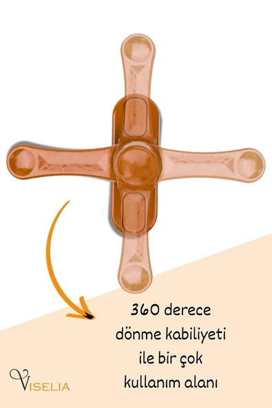 Viselia Açık Kahverengi Pencere Emniyet Kilidi 7 Adet Çocuk Hırsız Kilidi Çekmeli Metal Kilit - Resim 4