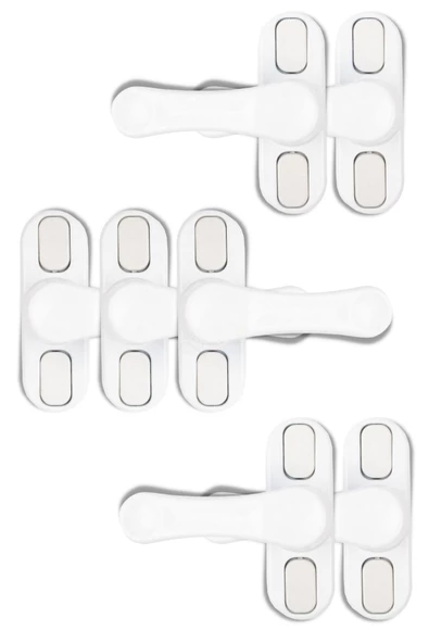 Viselia Pencere Kilidi Pimapen Kilidi Pencere Çocuk Kilidi Pencere Emniyet Kilidi Beyaz 7 Adet ürün görseli 1