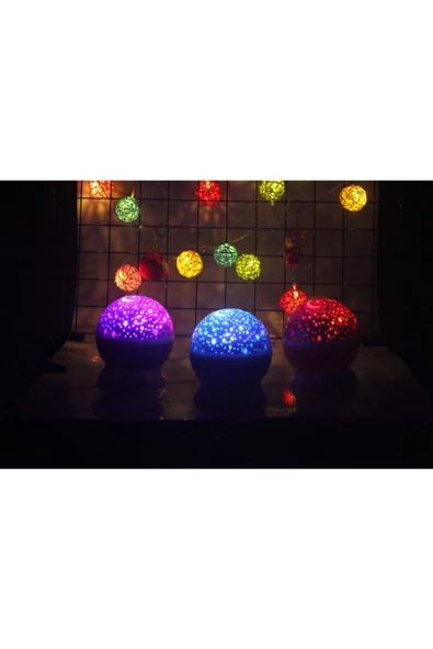 Viselia Gece Lambası Dönen Star Master Projeksiyon Işık Led Lamba - 4
