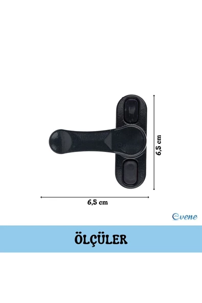 Evene Antrasit Pencere Emniyet Kilidi 5 Adet Çocuk Hırsız Kilidi Çekmeli Metal Kilit - Resim 2