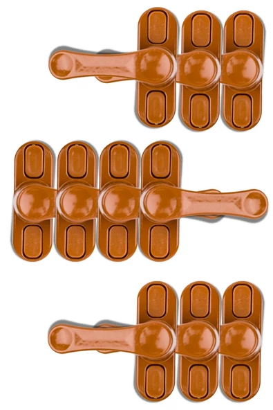 Viselia Pencere Kilidi Pimapen Kilidi Pencere Çocuk Kilidi Pencere Emniyet Kilidi Açık Kahve 10 Adet