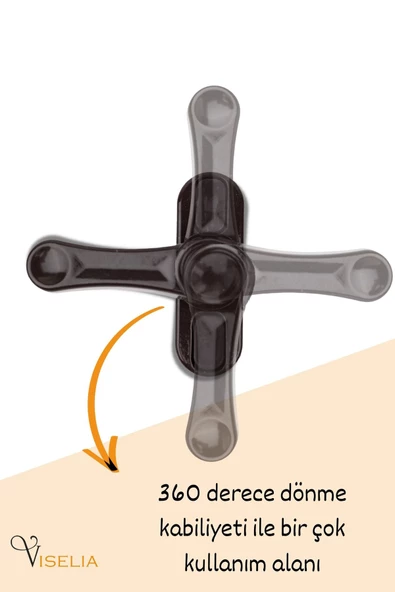 Viselia Koyu Kahverengi Pencere Emniyet Kilidi Çocuk Hırsız Kilidi Çekmeli Metal Kilit - Resim 5