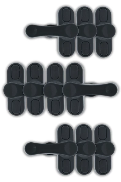 Viselia Pencere Kilidi Pimapen Kilidi Pencere Çocuk Kilidi Pencere Emniyet Kilidi Antrasit 10 Adet ürün görseli 1