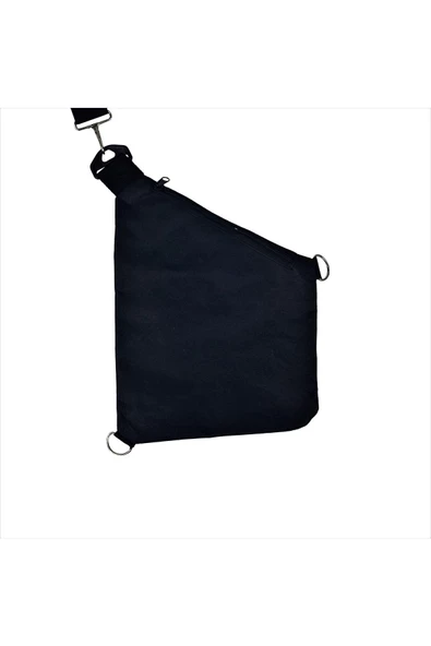 Evene Omuz Çanta Çapraz Askılı Çanta Çapraz Omuz Çantası Göğüs Çantası Siyah Çanta - 3