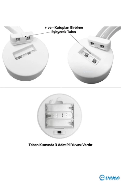 Evene Gece Lambası Masa Lambası Kaktüs Neon Lamba Neon Gece Lamba Kaktüs - 6