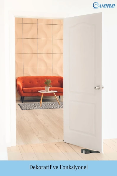 Evene Kapı Stoperi Gümüş Eskitme Renk Dekoratif Kapı Tutucu Durdurucu 4 Adet Model 3 - Resim 4