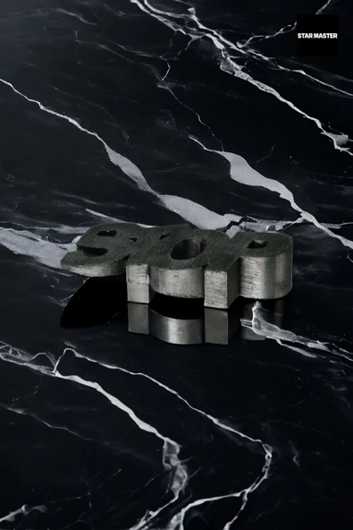 Star Master Kapı Takozu Kapı Tutacağı Kapı Stoperi Kapı Durdurucu Gümüş Eskitme 4 Adet Model 4 - Resim 2