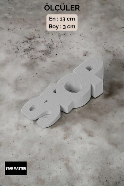 Star Master Kapı Takozu Kapı Tutacağı Kapı Stoperi Kapı Durdurucu Beyaz 4 Adet Model 4 - Resim 3