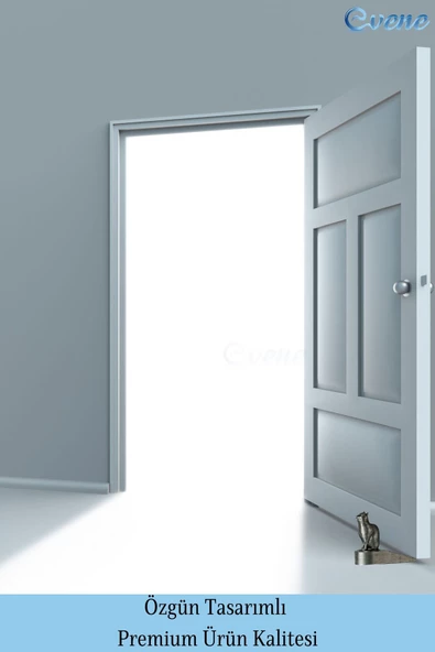 Evene Kapı Stoperi Gümüş Eskitme Renk Dekoratif Kapı Tutucu Durdurucu 4 Adet Model 2 - Resim 3