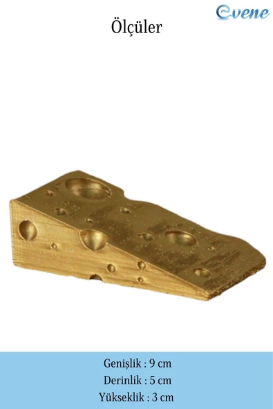Evene Kapı Stoperi Altın Renk Dekoratif Kapı Tutucu Durdurucu 4 Adet Model 6 - Resim 2