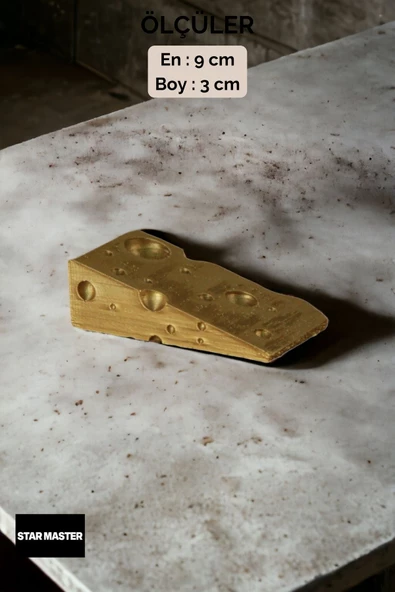 Star Master Kapı Takozu Kapı Tutacağı Kapı Stoperi Kapı Durdurucu Altın 4 Adet Model 6 - Resim 3