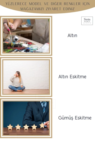 Stein Kohle Çiçek Saksısı Dekoratif Kaktüs Saksı 1 Adet Altın Renk Uygulamalı Spiral Oval Model - 7
